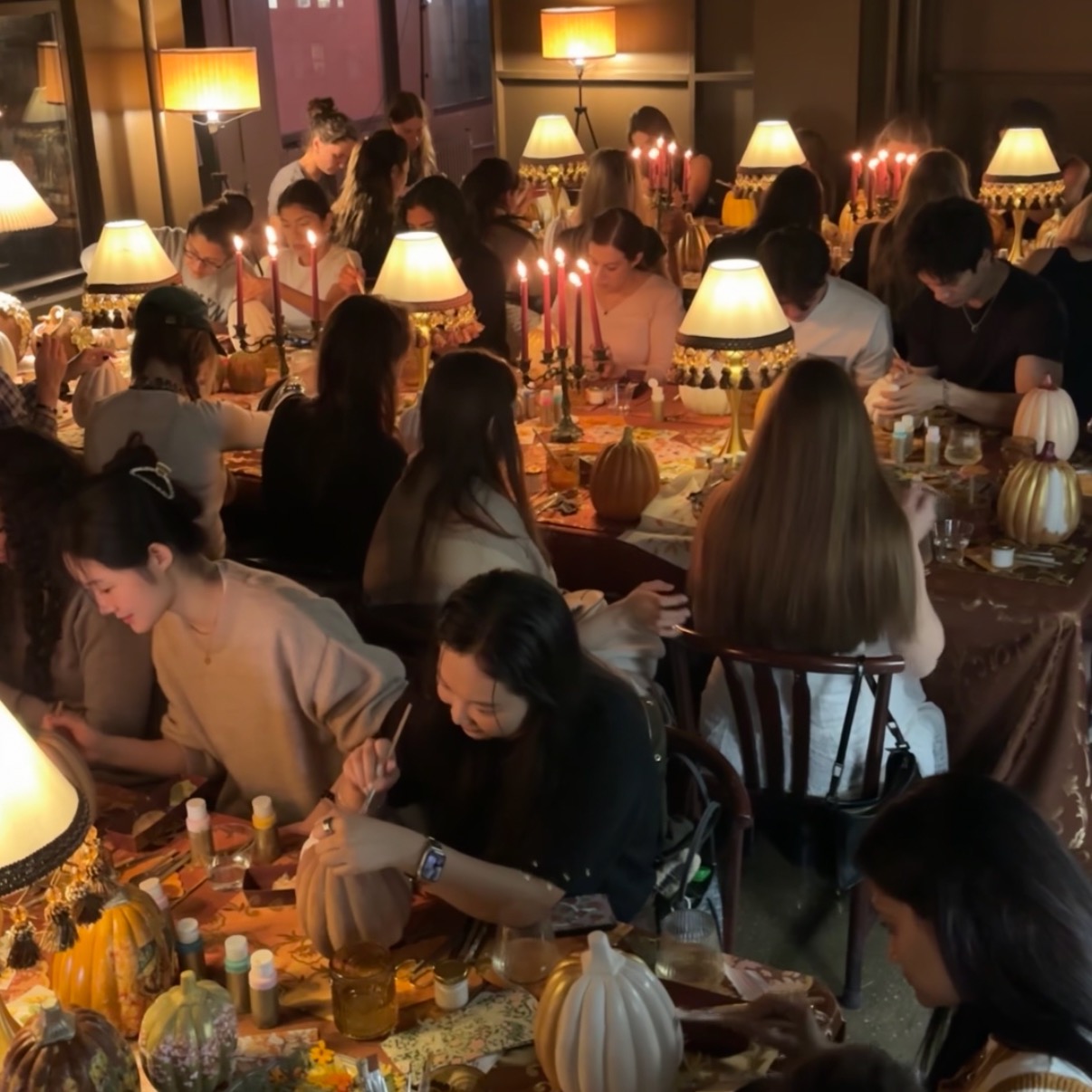 Pumpkin decorating at Maayan's Pottery